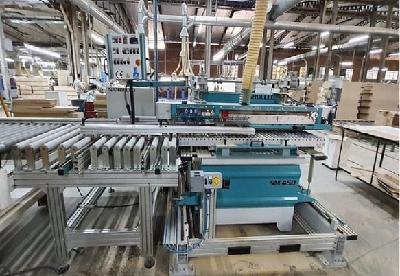 Nardello #Special, Panel Splitter, 157.4" L x 17.7" + 17.7" width x 1.57" thick, 114 FPM, 2.5 HP w/11.8" - Image 1