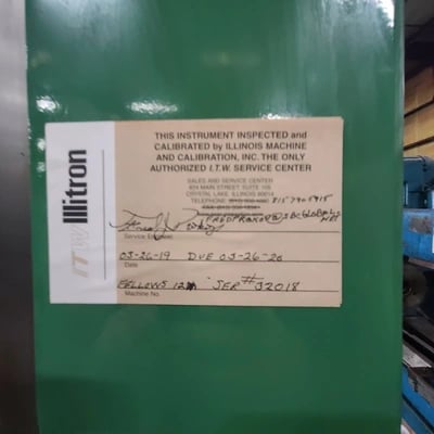 Fellows Red Liner #12M, involute tester, 12" dia.capacity, chart recorder, s/n 32018 - Image 6