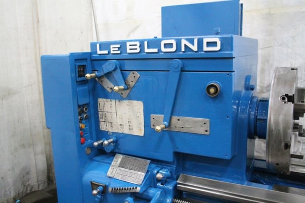 32" x 150" LeBlond #NFL, engine lathe, 20" swing over cross slide, 4-jaw 24" chuck, steady rests, 40 HP - Image 5