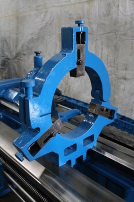 32" x 150" LeBlond #NFL, engine lathe, 20" swing over cross slide, 4-jaw 24" chuck, steady rests, 40 HP - Image 6