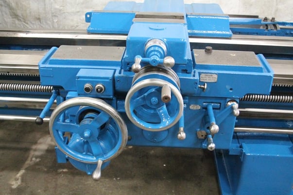 32" x 150" LeBlond #NFL, engine lathe, 20" swing over cross slide, 4-jaw 24" chuck, steady rests, 40 HP - Image 9