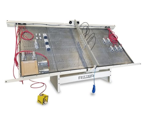 Ritter #R-250-E/A, Face Frame & Cabinet Door Clamp, 6' x 12' table, (5) cylinder clamp arm, (10) universal - Image 1