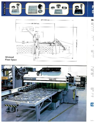 40 Ton, Whitney #3400RTC-60-680-850 Combination, punch plasma machine, 1998 - Image 12
