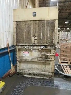 60" x 30" x 48" Piqua #Series 40, Cardboard Baler, 7" bore, 27" open, 15 HP - Image 1