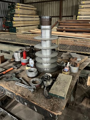 Mereen Johnson #424, Gang Rip Saw, infeed rollers - Image 2