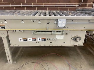 33.5" wide x 64' long, Gravity Roller Conveyor Belt, 30" rollers - Image 1