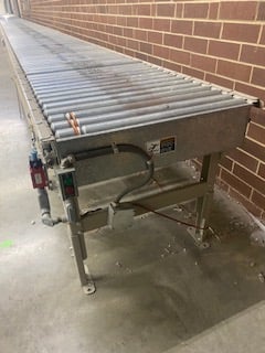 33.5" wide x 64' long, Gravity Roller Conveyor Belt, 30" rollers - Image 2