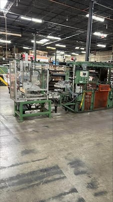 60" Sleeter, Dietzco, with 3 color Wolverine Flexo Tail printer, 500-550 FPM - Image 2