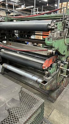 60" Sleeter, Dietzco, with 3 color Wolverine Flexo Tail printer, 500-550 FPM - Image 7