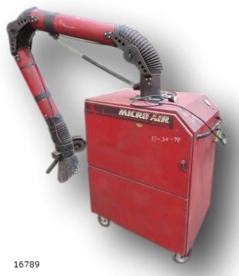 107 sq.ft., Micro Air #MC810, air cleaner, 120V. input, (2) high efficiency catridges, 1996 - Image 1