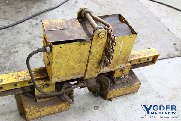 Walker, dual 12 V. crane magnet, 10" x10-1/2" magnet area, 20"-38" magnet center, #69709 - Image 3
