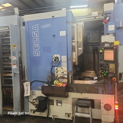 Mitsubishi #SE25A, CNC gear shaper, 10" dia. capacity, Fanuc 21iMB pendant Control, 2008 - Image 2