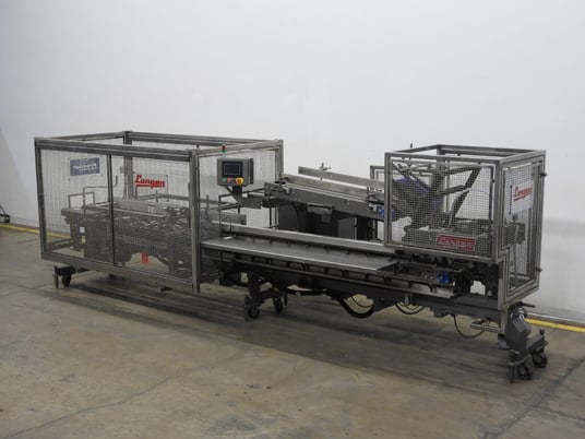 Langen #B1, semi-automatic, horizontal, continuous motion, hot melt glue cartoner, rated from 20-60 - Image 1