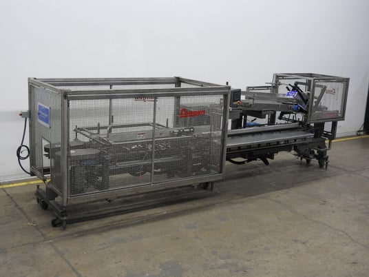 Langen #B1, semi-automatic, horizontal, continuous motion, hot melt glue cartoner, rated from 20-60 - Image 5