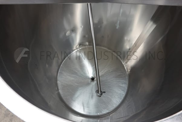 250 gallon Walker, 316 Stainless Steel single wall tank, 36" OD, 50" straight wall, flat top with dual flip - Image 2