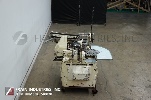 Rasch #RU, semi automatic, intermittent motion, bottom fold, foil wrapping machine, mounted on base frame - Image 4
