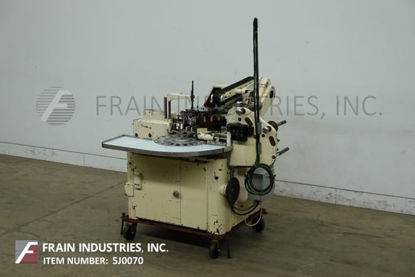 Rasch #RU, semi automatic, intermittent motion, bottom fold, foil wrapping machine, mounted on base frame - Image 5