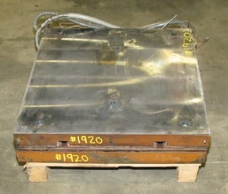 24" x 24" x 2.5" Electric platen, electric platen, (2 available) - Image 1