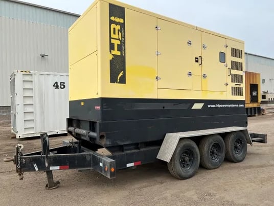 369 KW Hipower #HRJW-460T6, diesel generator, 277/480 Volts, 9800 hours, 2011, #089757 - Image 1
