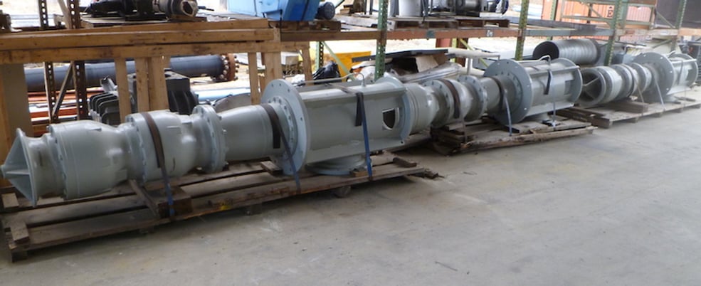 Peerless #20HH, vertical turbine pumps with 200 HP WEG motors, 460 V ...