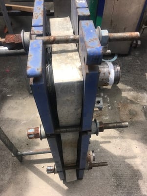 30 sq.ft., Alfa-Laval, Vertical Plate Exchanger, 150 psi, 300&deg;F, 2015, #113353 - Image 7