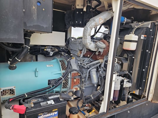 62 KW Multiquip #DCA70SSIU4F, trailer mounted diesel generator, sound attenuated enclosure, Tier 4F, 2018 - Image 2