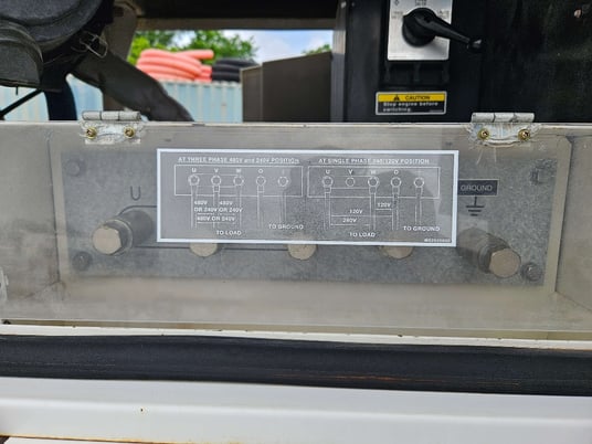 62 KW Multiquip #DCA70SSIU4F, trailer mounted diesel generator, sound attenuated enclosure, Tier 4F, 2018 - Image 10