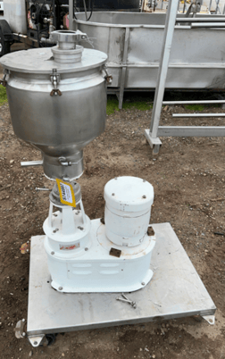 Gillford Eppenbach #VT7, colloid mill, w/10" dia x 12" deep jacketed conical hopper - Image 2