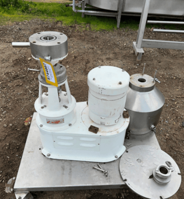 Gillford Eppenbach #VT7, colloid mill, w/10" dia x 12" deep jacketed conical hopper - Image 4