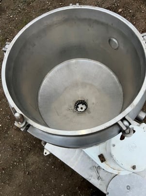 Gillford Eppenbach #VT7, colloid mill, w/10" dia x 12" deep jacketed conical hopper - Image 5