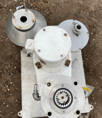 Gillford Eppenbach #VT7, colloid mill, w/10" dia x 12" deep jacketed conical hopper - Image 6