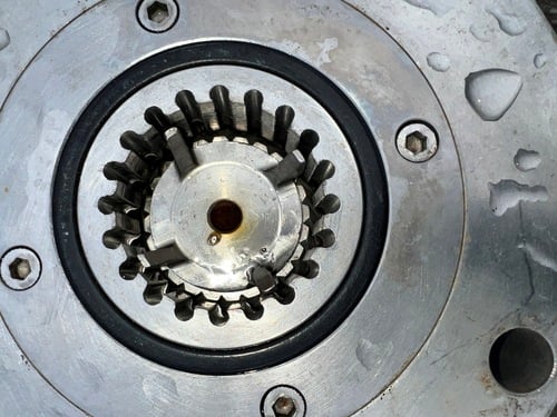 Gillford Eppenbach #VT7, colloid mill, w/10" dia x 12" deep jacketed conical hopper - Image 7