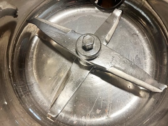 500 liter Henschel high intensity mixer including motor, 2 tier blade design - Image 4