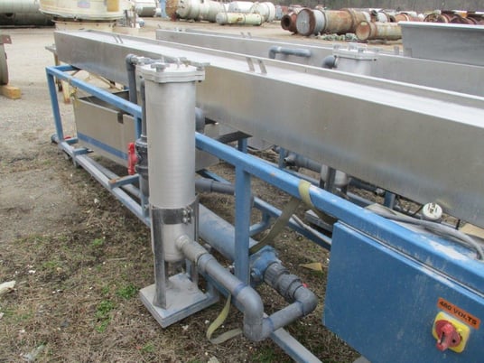 Automated Downstream Equipment Stainless Steel spray cooling tank, 15' length, 11" x11" cross section - Image 2