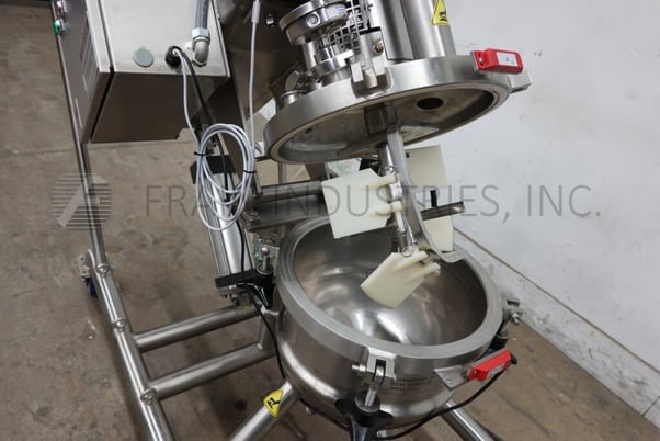 5 gallon Lee #15LD9MT, 316 Stainless Steel double motion 1/2 jacketed kettle, 14" dia x 12" deep with a 6" - Image 2