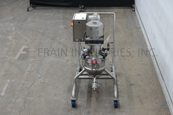 5 gallon Lee #15LD9MT, 316 Stainless Steel double motion 1/2 jacketed kettle, 14" dia x 12" deep with a 6" - Image 3