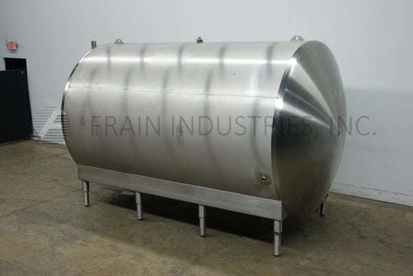 4200 gallon Feldmeier, 304 Stainless Steel horizontal tank, 90" diameter x 140" straight wall, dish ends - Image 5