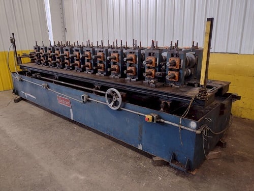 12 Stand, Ardcor / Roll Craft #F-10, adjust width stud rollformer, 5.25" roll space, 2000 - Image 5