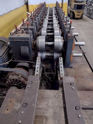 12 Stand, Ardcor / Roll Craft #F-10, adjust width stud rollformer, 5.25" roll space, 2000 - Image 7