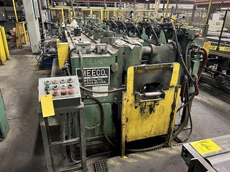 Meeco #12-12-TPVC, SIZE hd3, 12 roll 2 plane rotary bar straightener, 180 FPM - Image 2