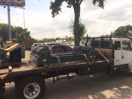 120 Ton, Preston-Eastin #TDRA-120HD, tank & vessel turning roll sets w/extended frame - Image 3