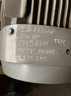 25 HP 1785 RPM Weg, Frame 447T, Hazardous Location motor, 460 Volts - Image 3