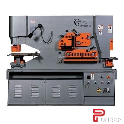 6" x 6" x .5" Marvel #IW-110D, ironworker, 110 ton, 10 HP, 12" throat, 3.9375" stroke - Image 1