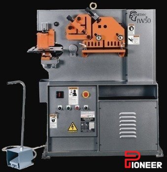 3" x 3" x .312" Marvel #Spartan-IW50, ironworker, 50 ton, 5 HP, 1.875" throat, 1.875" stroke - Image 1