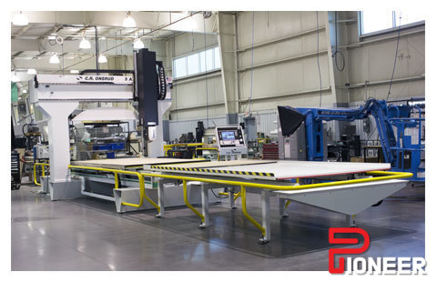 Onsrud #F62S, CNC router, 5-Axis, 60" x 60" table, 62" X, 80" Y, 29-41" Z, 12 HP, 24000 RPM, 12 side mount - Image 4
