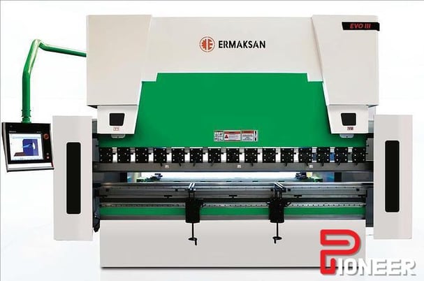 110 Ton, Ermaksan #Evo-III, 8.5' OA, 10.8" stroke, 16" throat, Delem DA-69T, 4-Axis Back Gauge - Image 1