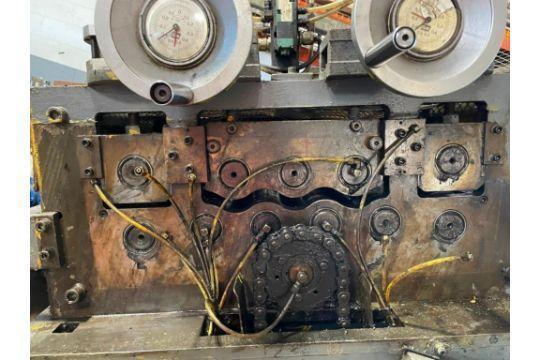 8000 lb. Colt #CSHCE-80-12, coil cradle & straightener combo., 12" W x .22", 60" outside dimension, (7) 4" - Image 4