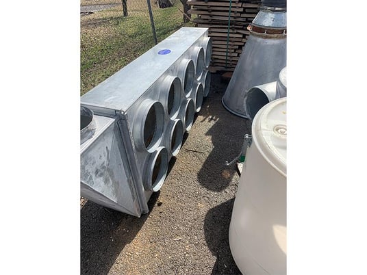 Oneida Air Systems #XXK050346, Cyclone w/After-filter Plenum, 2" SP, 5 HP, 8" inlet, (10) filter bags, 1997 - Image 5