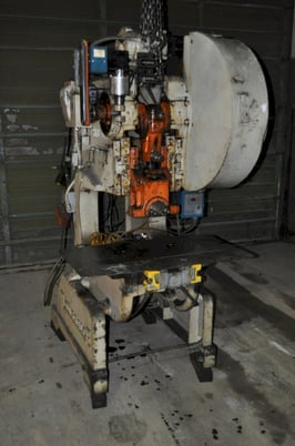 40 Ton, Rousselle #4F, OBI press, 4" stroke, 11" Shut Height, 3" ram adj., 105 SPM,air clutch, #14208J - Image 1