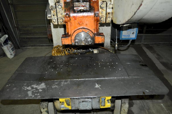 40 Ton, Rousselle #4F, OBI press, 4" stroke, 11" Shut Height, 3" ram adj., 105 SPM,air clutch, #14208J - Image 4